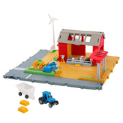Matchbox HRY41 Playset, Action Drivers Farm Adventure with 1:64 Scale Tractor & 6 Accessories