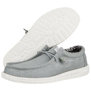 HEYDUDE Wally Canvas Casual Shoes for Men - Light Grey - 9M