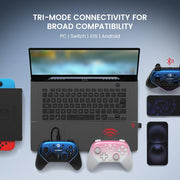 GameSir Super Nova Wireless Gaming Controller, Hall Effect Sticks and Triggers, 1000Hz Polling Rate, RGB Lighting, Rubberized Grips, 1000mAh Battery
