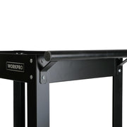 WORKPRO 32 Metal Rolling Utility Cart - Durable Steel Frame Spacious Top Surface Smooth-Rolling Casters