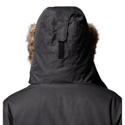 Columbia Suttle Mountain Long Insulated Jacket for Women, Water-Repellent, Hooded with Sherpa-Lined Storm Hood and Removable Faux-Fur Trim, Black, XL, 179975
