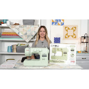 Janome 001CHARM Signature Charm Easy-to-Use Mechanical Sewing Machine, Green