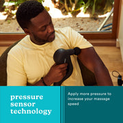 HoMedics Therapist Pro+ DuoTemp Cordless Full Body Percussion Massager, Hot & Cold Peltier Technology, 6 Attachments, 4 Speeds, Pressure Sensor, Black
