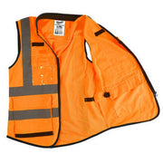 Milwaukee 48-73-5052 Class 2-High Visibility Safety Vest with 15 Pockets, L/XL, Orange