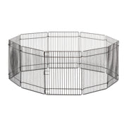 Vibrant Life Small Animal Metal Foldable Playpen Black, 10x9 in