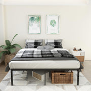 Caplisave Heavy Duty King Metal Bed Frame, 14 in Platform, Noise-Free, Easy Assembly, Black