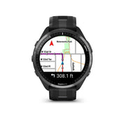 Garmin International Titanium Bezel GPS Smartwatch with Whitestone Case, Black