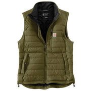 Carhartt Men's Gilliam Vest, Relaxed Fit Lightweight Insulated, Dark Bronzed Green, Large, 102286