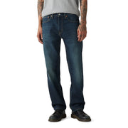 Levi's 505 Regular Fit Men's Jeans, Mid Rise, Straight Leg, Cotton Blend with Medium Stretch, Field Work Green, 33W x 30L, 00505-3065