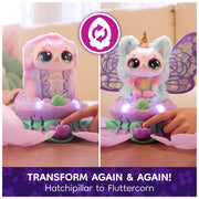 Spin Master Hatchimals Bloomables Fluttercorn Electronic Pet Toy with Magical Double Reveal, Lights & Sounds, Multicolor, Battery Powered, 6073016