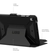 Urban Armor Gear Metropolis SE Tablet Case for Samsung Galaxy Tab S10 FE S10 Lite Tab S9 FE, Rugged Military-Grade Protection, Adjustable Kickstand, S Pen Holder, Black