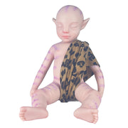 Cosdoll CS-000 Cute Pink Alien Baby Doll Toys Closed Eyes Full Silicone Body, 18 inches
