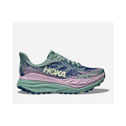 Hoka Women's Stinson 7 Trail Running Shoes, Versatile Trail-to-Road Performance, Rosemary/Fragrant Lilac, 7.5 Medium, Synthetic Upper, 1141531-RMRY