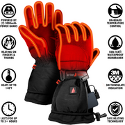 JustBrand AH-GV-5V-M ActionHeat Men's 5V Battery Heated Snow Gloves Xl