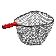 Ego S2 Medium 17in Rubber Net Head, Non-Tangle Lightweight Mesh, Black/Red, 72061A