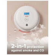 X-Sense SC01-W Smoke Detector Carbon Monoxide Detector Combo 10 Year Battery Wireless Fire Alarms Smoke Detectors, 6-Pack