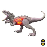 Mattel Jurassic World Ultimate Damage Indominus Rex Dinosaur Action Figure with Lights, Sounds, Attack, 17.7 in, JLD20