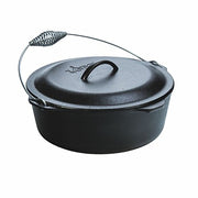 Lodge L12DO3 Pre-Seasoned Dutch Oven with Iron Cover, 9-Quart