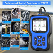 Autophix 7110 Automotive Diagnostic Tool, Full System Scan for Volvo Vehicles, Battery Management, Oil Reset, ABS Bleeding, TPMS Reset, DPF Regeneration