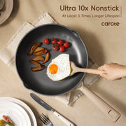 Carote A10248 19 Pcs Nonstick Cookware Sets, Taupe