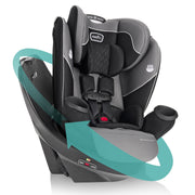 Evenflo Revolve360 Rotational All-In-One Convertible Car Seat Amherst Gray
