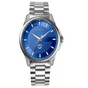 Gucci YA126371 G-Timeless Blue Dial Stainless Steel Men's Watch