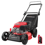 PowerSmart DB8617P 3-in-1 Gas Push Lawn Mower 17-inch 144cc Engine, 6-Position Height Adjustment