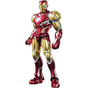 Blokees Marvel Infinity Saga Champion Class Iron Man MK85 Action Figure, Light-Up Chest and Eyes, 39 Points of Articulation, Red, 5.3 in, 73923