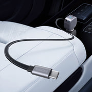 Anker Nano 75W Retractable USB-C Car Charger, 45W Built-In Cable, 30W USB-C Port, Gray