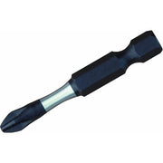 Power Bit, 1/4 x 2 In, #2 Point, PK5