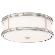 Minka Lavery LED Flush Mount Ceiling Light, 15.5 Inch, Brushed Nickel, Dimmable, Warm White 3000K, 30W 2659 Lumens, 827-84-L