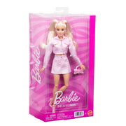 Mattel Barbie Deluxe Style Fashion Doll, Blonde Hair, Pink Denim Jacket and Skirt Set, Poseable, 12 Inch, JJN69