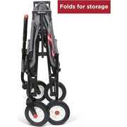 Radio Flyer 3990Z The Beast EZ Fold Maximum Capacity Heavy-Duty Kid & Cargo Wagon, Collapsible Wagon for Ages 1.5-6 Gray