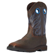 Ariat 10034720 Groundwork Wide Square-Toe H2O Steel-Toe Western Work Boots for Men - Dark Brown - 13M