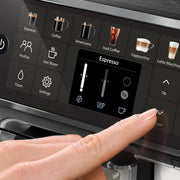 Philips 4400 Fully Automatic Espresso Machine with LatteGo Milk Frother, SilentBrew Technology, Ceramic Grinder, 12 Hot and Iced Beverages, Black Chrome, EP4447/90