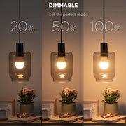 Merkury Innovations Smart LED Light Bulbs, 9W 60W Equivalent, RGBW Dimmable A19, E26 Base, 4-Pack MI-BW450-999W