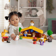 Fisher-Price Little People Nativity Set with Music and Lights, 18 Pieces, Toddler Toy, Multicolor