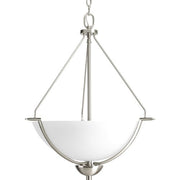 Progress Lighting P3912-09 Bravo Collection 3-Light Foyer Pendant, Brushed Nickel