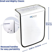 AirDoctor AD2000 4-in-1 Air Purifier, UltraHEPA, Carbon & VOC Filters, Automatic Air Quality Sensor, White