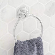 Signature Hardware SHBETR2CP Beasley Round Closed Towel Ring in Polished Chrome