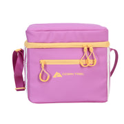 Ozark Trail Coated Soft Side Cooler with Removable Hardliner, 6 Can Capacity, 6 Quart, Bright Pink