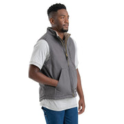 Berne Men's Heartland Sherpa-Lined Washed Duck Vest, Cedar Green, 2X-Large Tall, V818CDGT520