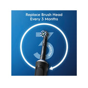 Oral-B Pro 500 + Electric Toothbrush with (2) Brush Head, Rechargeable, Black - High-quality