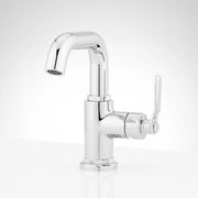 Signature Hardware 477059 Gunther 1.2 GPM Single Hole Bathroom Faucet with Lever Handle and Pop-Up Drain Assembly Chrome