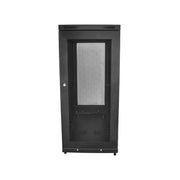 StarTech.com 18U Server Rack Cabinet, 19in Enclosed 4-Post Rack with Adjustable 1.8-29.8in Depth, Lockable Mesh Doors, 992lb Capacity, Black, RK1833BKM