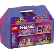 LEGO Friends Creative Dollhouse Suitcase Building Toy with 8 Rooms, 2 Minidolls, Portable Playset for Kids Ages 6+, 42697