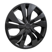 Hihi Coast To Coast 15 Inch Wheel Cover Set, 5 Split Spoke Design, Gloss Black, Universal Fit, Set of 4, CCI-53515BLK