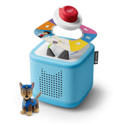 Tonies Toniebox 2 Audio Player Full Play Bundle with PAW Patrol Chase Tonie Figurine and Adventure Bay Rescue Heroes Tonieplay Game, Sky Blue