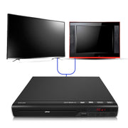 Hinzonek HD DVD Player with HD/AV/Coaxial Output &USB Input, Full Function Remote Control, Black