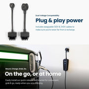 Ampure Go Level 2 Portable EV Charger, 32 Amp, SAE J1772 Connector, NEMA 14-50 Plug, 20ft Cable, Weather-Resistant, UL Certified, 5910764K